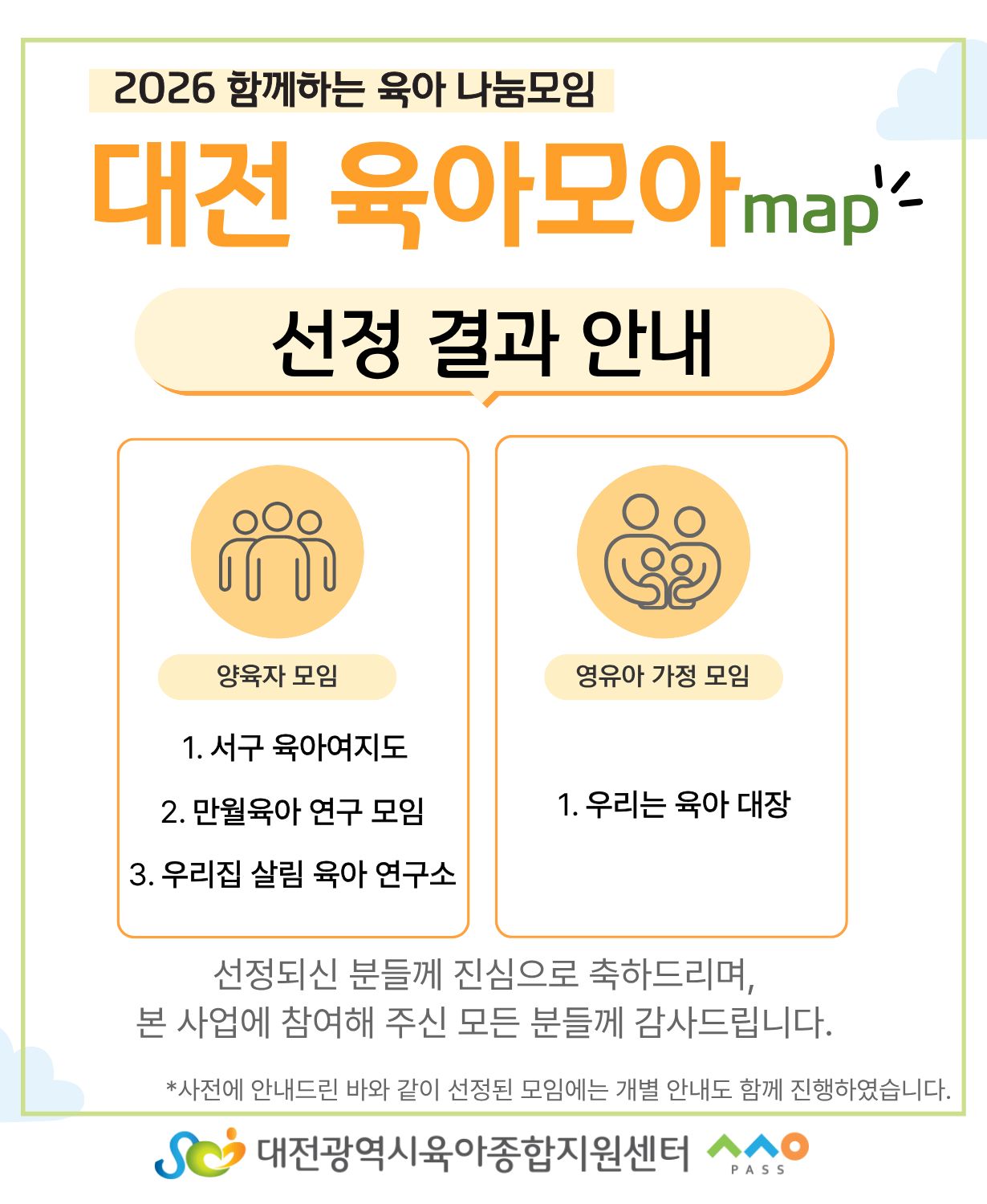 육아모아맵 결과 안내